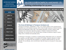 Tablet Screenshot of mcgregor-thompson.com